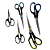 Kit 5 Tesoura Lamina De Aço Inoxidável Resistente Universal  BOMVINK BOM-3302 - Imagem 2