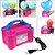 Inflador Compressor Automático Bomba Elétrica Bexigas Balão - Rosa 110v - Imagem 1