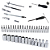 Kit Ferramentas Conjunto Chave Catraca Profissional 46 Pecas - Bomvik Bom - 3905 - Imagem 2