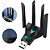 Mini Adaptador Wireless Wifi Dual Band 2,4g 5g 867 mbps Usb Knup KP-AW164 - Imagem 3