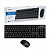 kit Teclado e Mouse Sem Fio Exbom BK-S1000K ABNT2 Wireless Office Home Office Combo - Imagem 1