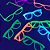 Kit Óculos nerd neon c 10 unidades -  cores sortidas - Imagem 6