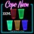 Kit 50 Copos Neon Descartável  Forfest 300ml Linha Premium - 50un - Brilha com luz negra - Imagem 1