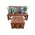 Banco Que Vira Mesa com Mesa de Centro Vira + 4 Almofadas Decorativas- 1,20m - Imagem 2