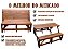 Banco Que Vira Mesa com Mesa de Centro Vira + 4 Almofadas Decorativas- 1,80m - Imagem 4