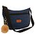 Bolsa Bolsinha Jeans Pequena/média Tiracolo Alça Transversal regulável espaçosa linda e estilosa casual - Imagem 1