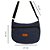 Bolsa Bolsinha Jeans Pequena/média Tiracolo Alça Transversal regulável espaçosa linda e estilosa casual - Imagem 7