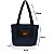 Bolsa Jeans Feminina tote Alça Ombro lateral Média linda e espaçosa moda casual estilosa R.Martino - Imagem 4