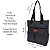 Bolsa Jeans quadrada grande Tote Alça Ombro lateral Moda Casual elegante R.Martino - Imagem 6