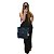 Bolsa Jeans quadrada grande Tote Alça Ombro lateral Moda Casual elegante R.Martino - Imagem 4