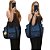 Kit com 2 Lindas Bolsas Jeans Feminina 1 Grande E 1 Pequena Moda casual Frete Grátis R.Martino - Imagem 4