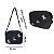 Bolsa Jeans quadrada estilosa Feminina Alça Transversal linda estampa de Borboleta detalhe corrente moda casual - Imagem 4