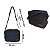 Bolsa Jeans Feminina Clutch alça Transversal Lateral ajustável moda casual estilosa - Imagem 4