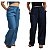 Calça Pantalona Feminina Wide Jeans Leg Cos Alto Com Elastico - Imagem 1