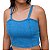 Cropped Feminino Jeans Elastano Top Alcinha moda blogueira - Imagem 6