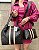 Kit 2 Bolsas Femininas Michael Kors – Shopper Grande + Transversal Média – Monograma MK Marrom com Listras - Imagem 2