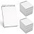 Mini Bloco 10x7cm Capa Flexível Branca Para Personalizar 40 folhas Pautado (Pacote c/ 10 unidades) - Imagem 4