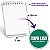 Mini Bloco 10x7cm Capa Flexível Branca Para Personalizar 40 folhas Pautado (Pacote c/ 10 unidades) - Imagem 2