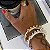 Bracelete Tubo Bolas Nigéria - Banho de Prata - Imagem 2