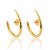 Brinco Ear Hook Jake - Banho de Ouro 18k - Imagem 1