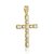 Pingente de Crucifixo Cravejado Zircônias Cristal - Banho de Ouro 18k - Imagem 1