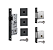 KIT ROLETE STAM 800 TETRA QUAD PRETO - Imagem 1