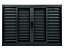 VENEZIANA 6 FOLHAS  C/ GRADE - CRV IDEAL BLACK - Imagem 1
