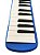 Escaleta Azul Melódica 32 Teclas Importada Estojo Luxo - Imagem 2