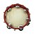 Pandeiro 10'' Injetado Em Abs Vermelho Pele Animal Torelli Tp300 - Imagem 5