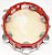 Pandeiro 10'' Injetado Em Abs Vermelho Pele Animal Torelli Tp300 - Imagem 4