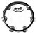 Pandeiro 10'' Injetado Em Abs Com Pele Cristal Torelli Tp348 Preto - Imagem 2