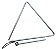 Triângulo Musical Para Forró Baião Xote Profissional Cromado 25cm 10mm - Imagem 1