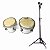Bongo Madeira 6x7 Torelli Tb010 Branco Com Pedestal - Imagem 1