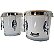 Bongo Madeira 6x7 Torelli Tb010 Branco Com Pedestal - Imagem 3