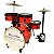 Bateria Infantil Rmv Vermelha Completa Pbnc14020 - Imagem 2