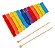 Xilofone Em Madeira Com 12 Notas Colors Kidzzo - Imagem 1