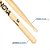 Baqueta Vic Firth Nova 5a Madeira Hickory Ponta De Náilon - Imagem 3