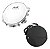 Pandeiro 8" Injetado Em Abs Branco Torelli Tp809 + Capa Luxo - Imagem 1
