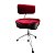 Banco Bateria Selim Vermelho Com Encosto Espiral Bauer Bab48 - Imagem 4