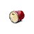 Mini Cuíca Alumínio Vermelho 6'' Pele Natural Kuringa Kp028 - Imagem 1