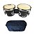 Bongo De Madeira 7x8 Com Pele Animal Torelli Tb011 Com Bag - Imagem 1