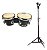 Bongo Preto Torelli Madeira 6x7 Tb010 Com Pedestal - Imagem 1