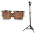 Bongo Torelli Com Pedestal Madeira 6x7 Tb010 Natural - Imagem 1