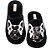 Pantufa Chinelo Adulto Bulldog Com Lantejoula Cotton Day - Imagem 1