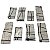 Kit Com 8 Capas Para Controle Remoto R Branco/ListrasPreto - Imagem 1