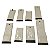 Kit Com 8 Capas Para Controle Remoto Reforçada Branco/Preto - Imagem 1