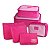Kit Organizador De Malas Com 6 Peças Viagem Jacki Design - ARH20881 Cor:Pink - Imagem 1