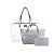 Kit de Bolsa com 3 Peças Diamantes Prata Jacki Design - ABC17382 - Imagem 3