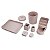 Kit Organizador de 5 Peças (Rattan) AHX18682 - Jacki Design Cor:Rosa - Imagem 3