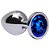 Plug Anal Médio De Aço Inoxidável Cônico Com Cristal Arredondado IA Import - Imagem 1